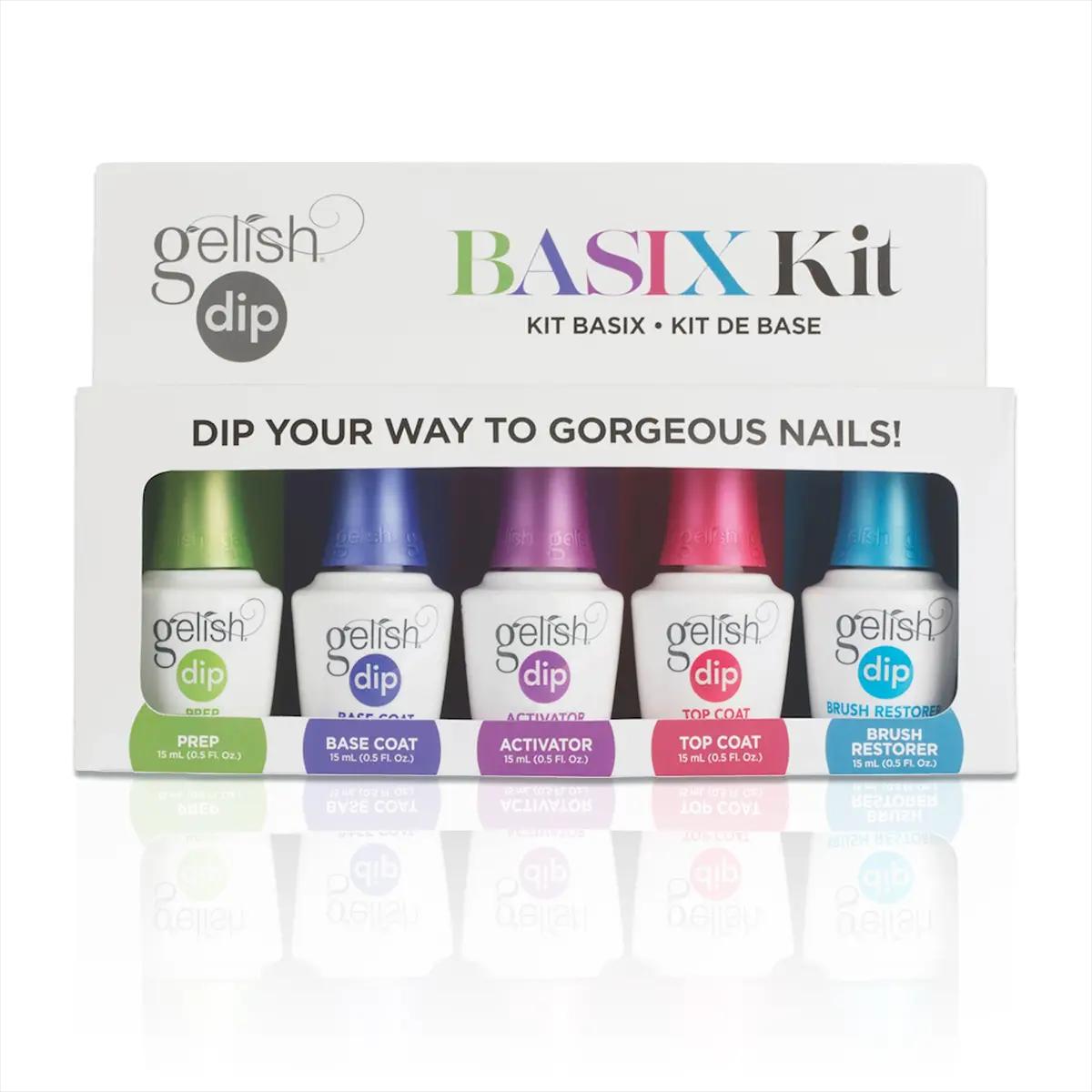 Gelish Dip Nail Liquid Dipping Powder Basix Kit