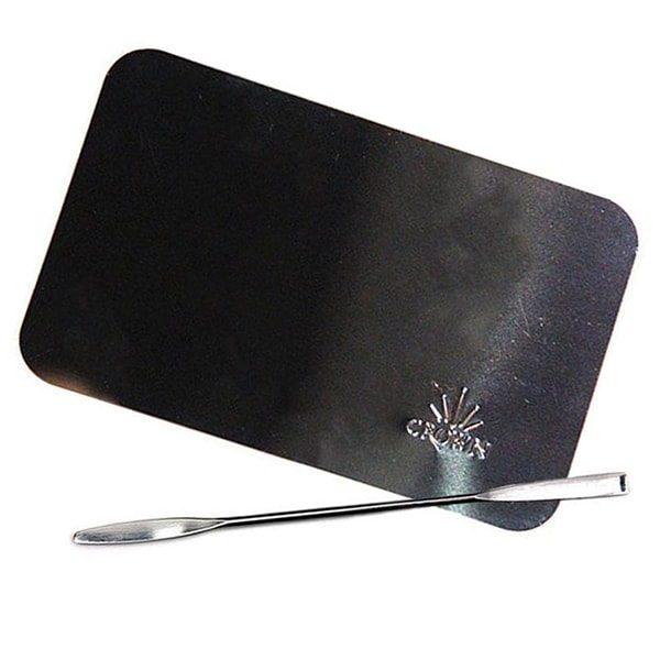 Crown Combo Stainless Steel Mixing Plate + Spatula