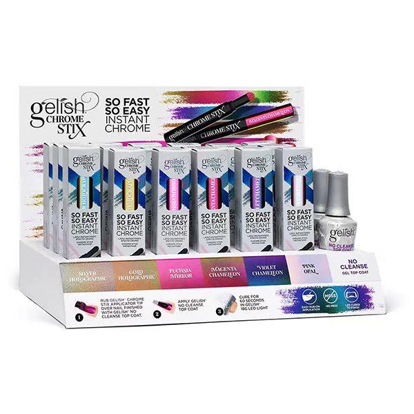 Gelish Chrome Stix Display