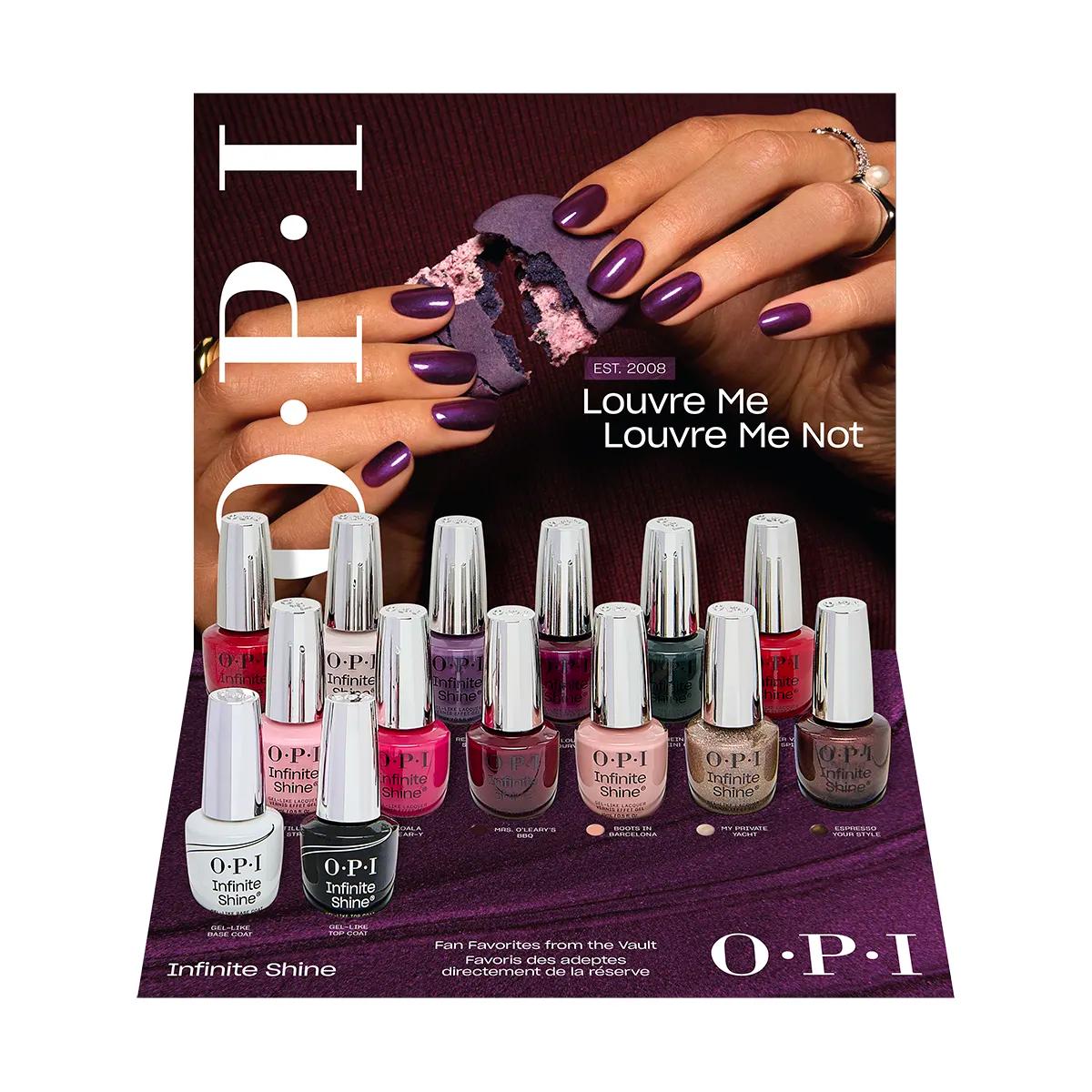 OPI Infinite Shine From the Vault Collection Display 14pc