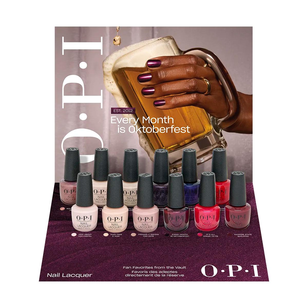 OPI Lacquer From the Vault Collection Display 12pc