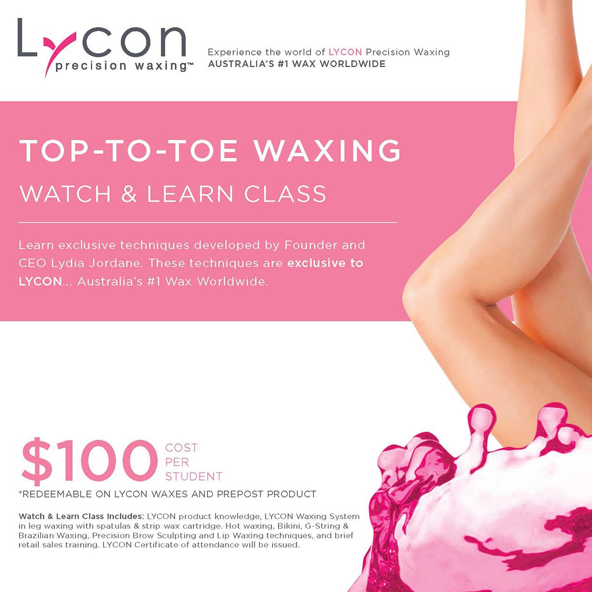 Lycon Top To Toe Waxing Class