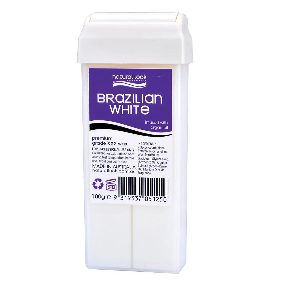 Natural Look Brazilian White Cartridge Wax 100gm