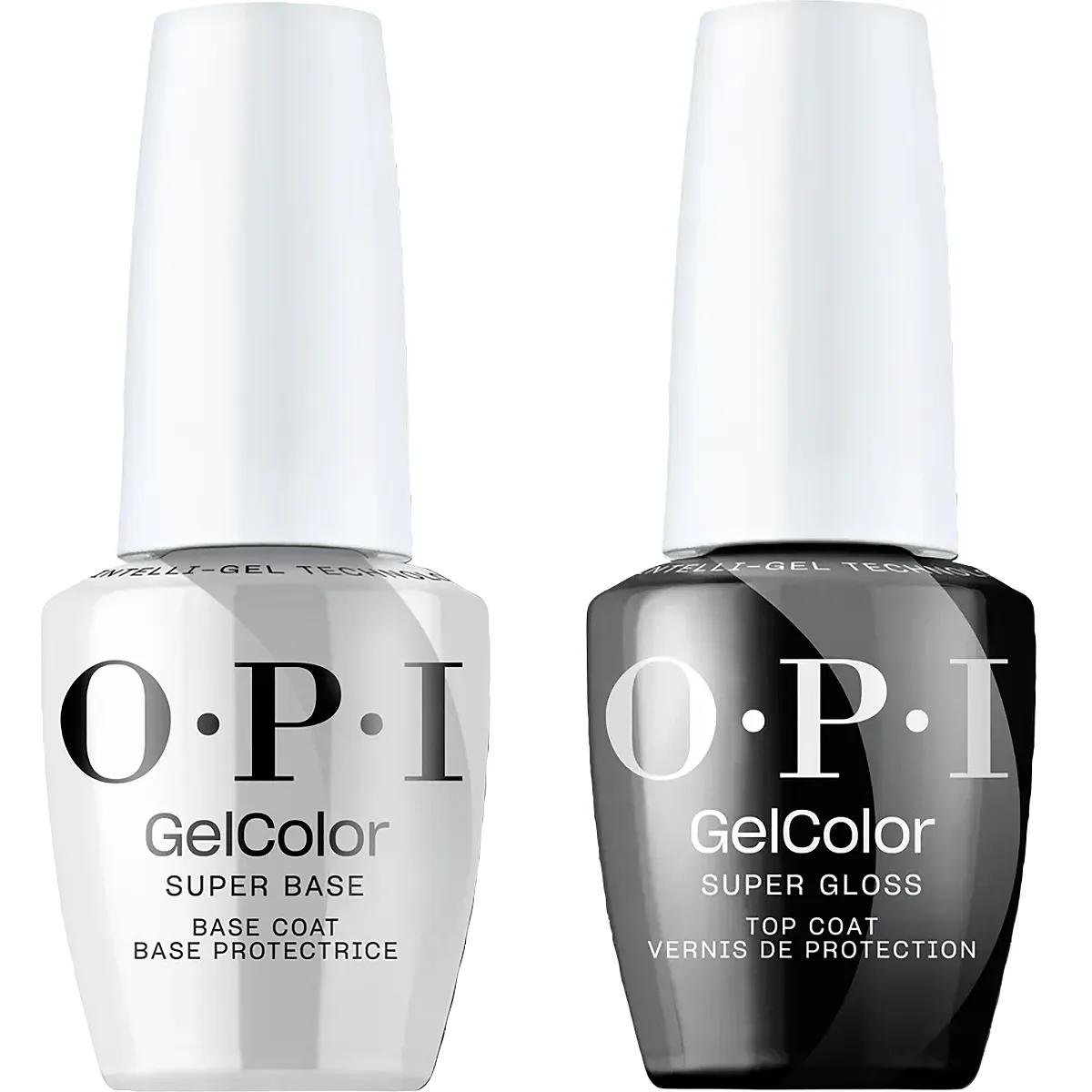 OPI Gelcolor Super Base Coat & Super Gloss Top Coat Duo 15ml 2pk