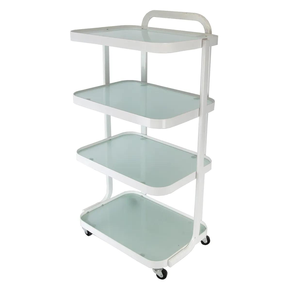 Firm n Fold 4 Tier Glass Beauty Trolley