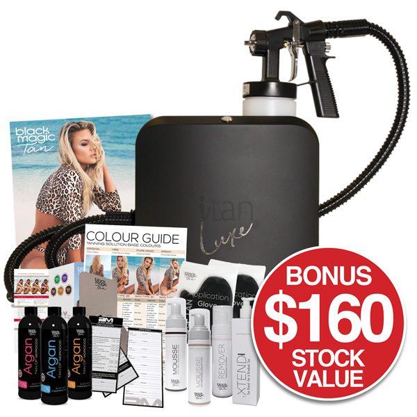 Black Magic iTan Luxe Basic Kit with Deluxe Gun