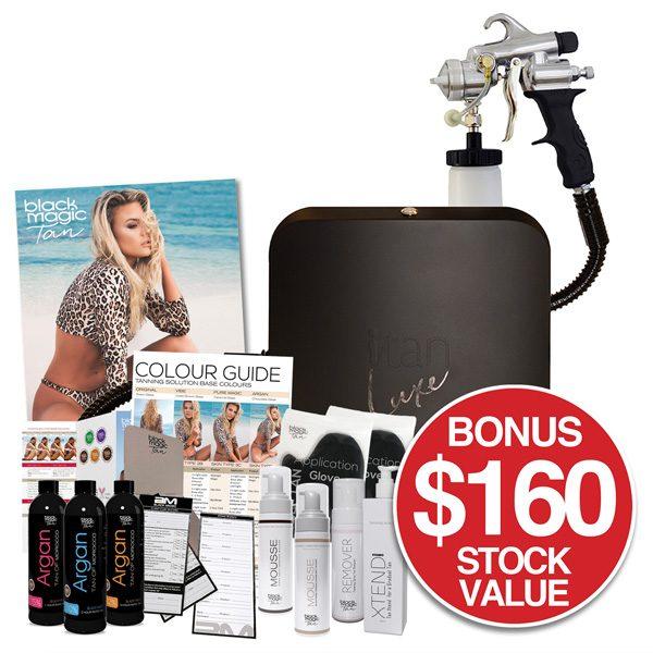 Black Magic iTan Luxe Master Kit with M Series Spray Tanning Gun