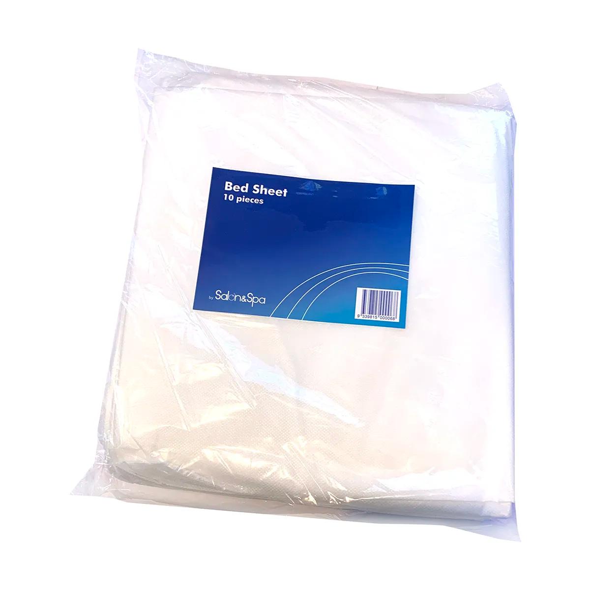 Salon & Spa Disposable Bed Sheets White 10pk