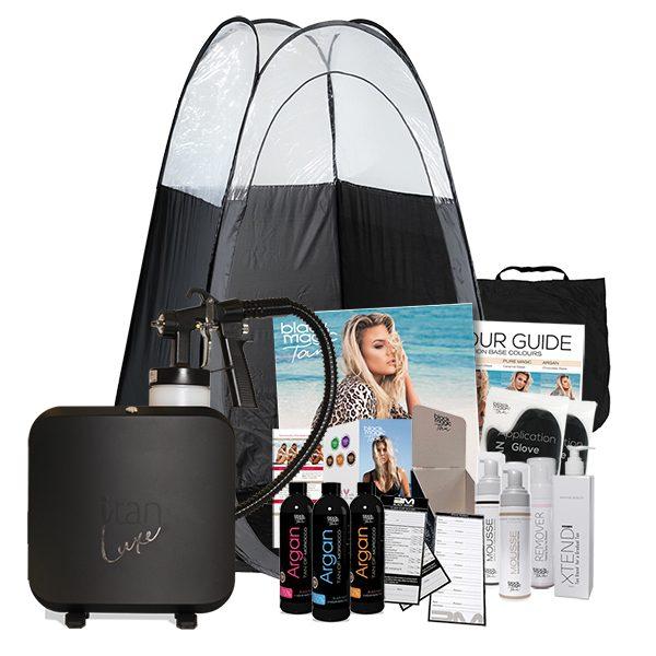 Black Magic iTan Luxe Basic Kit with Deluxe Gun + Bonus Stock and Tent