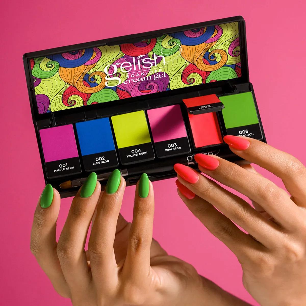 Gelish Cream Gel Neon & On & On 6pc Palette 3