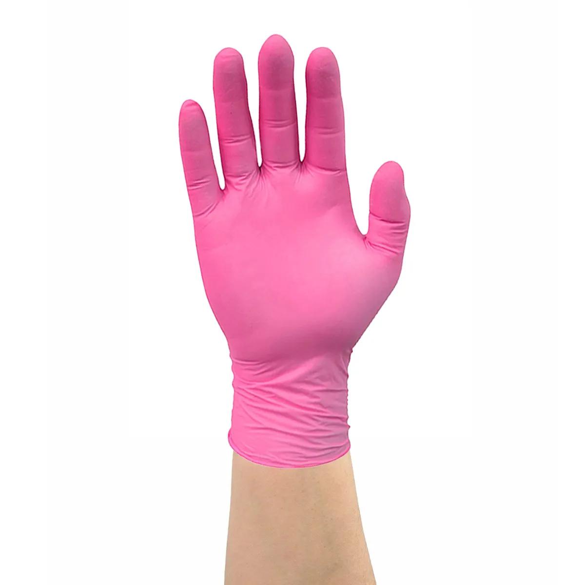 Artist Choice Nitrile Powder Free Gloves Pink 100pk