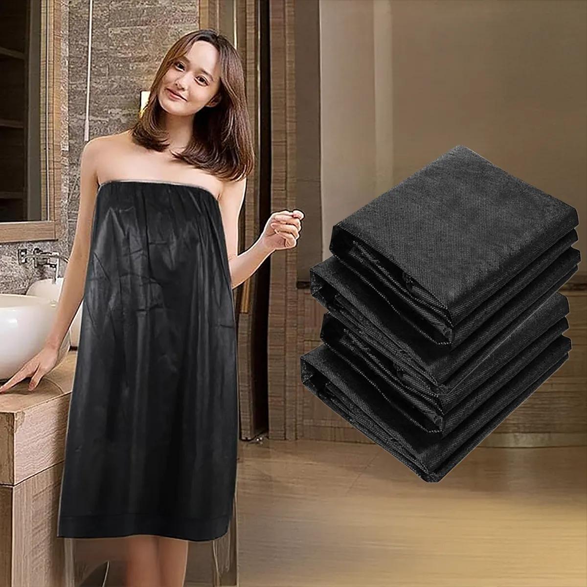 Real Care Disposable Bathrobe Black 10pk