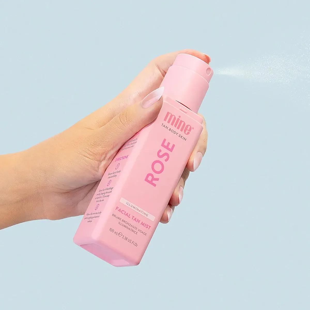 Minetan Rose Illuminating Facial Tan Mist 100ml