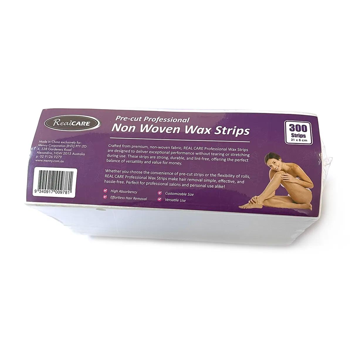 Real Care Non Woven Wax Strips 300pk