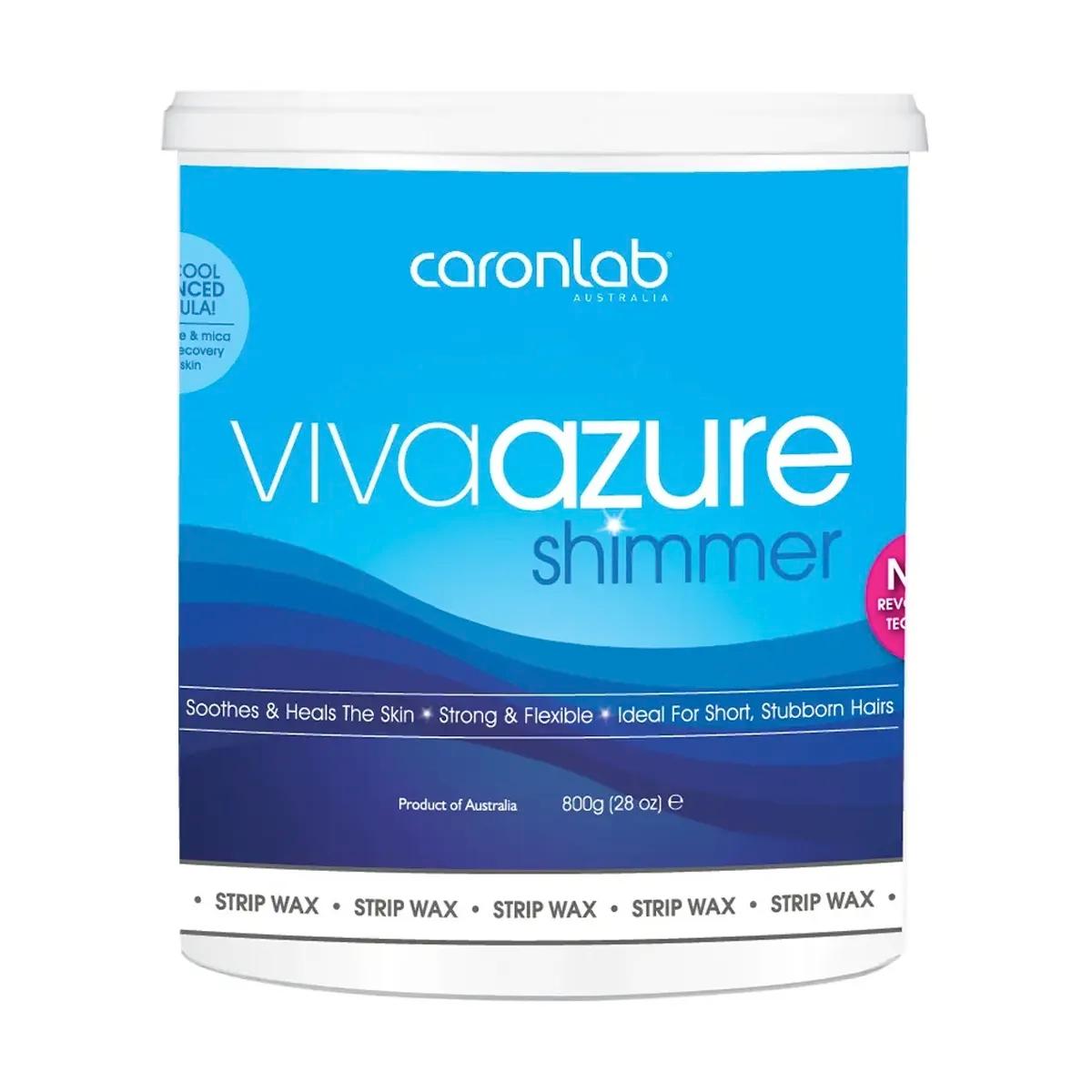 Caronlab Viva Azure Shimmer Strip Wax 800ml