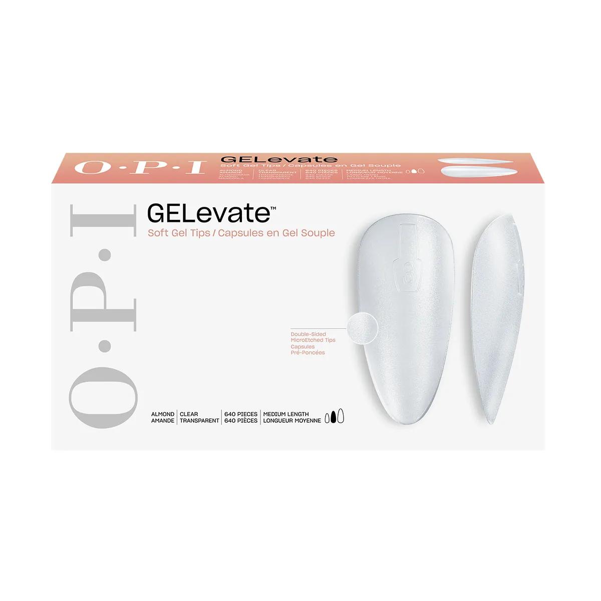 OPI GELevate Soft Gel Tips Almond Medium 640 Tray