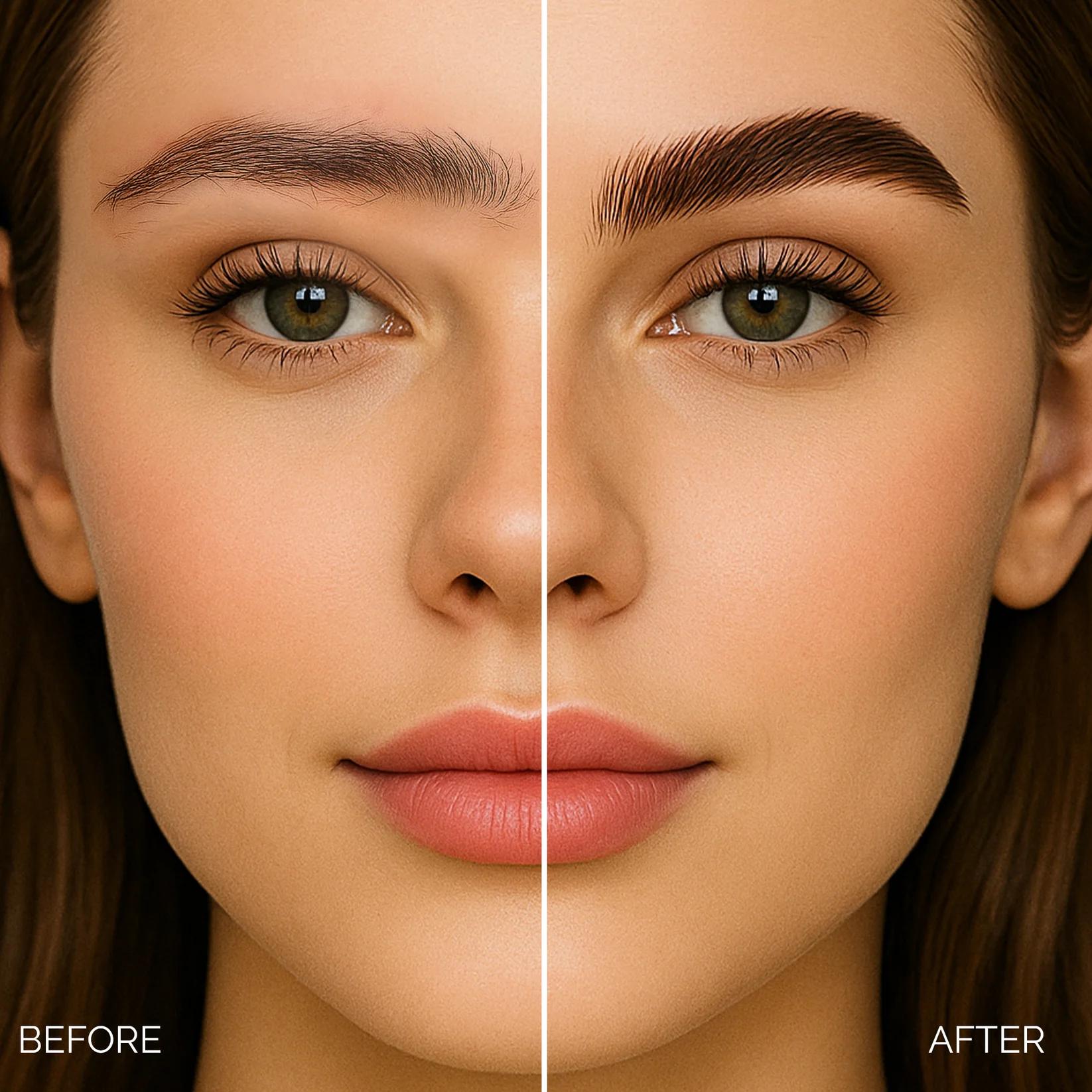 DLux Pro Lift Eyebrow Lamination Primer Before & After