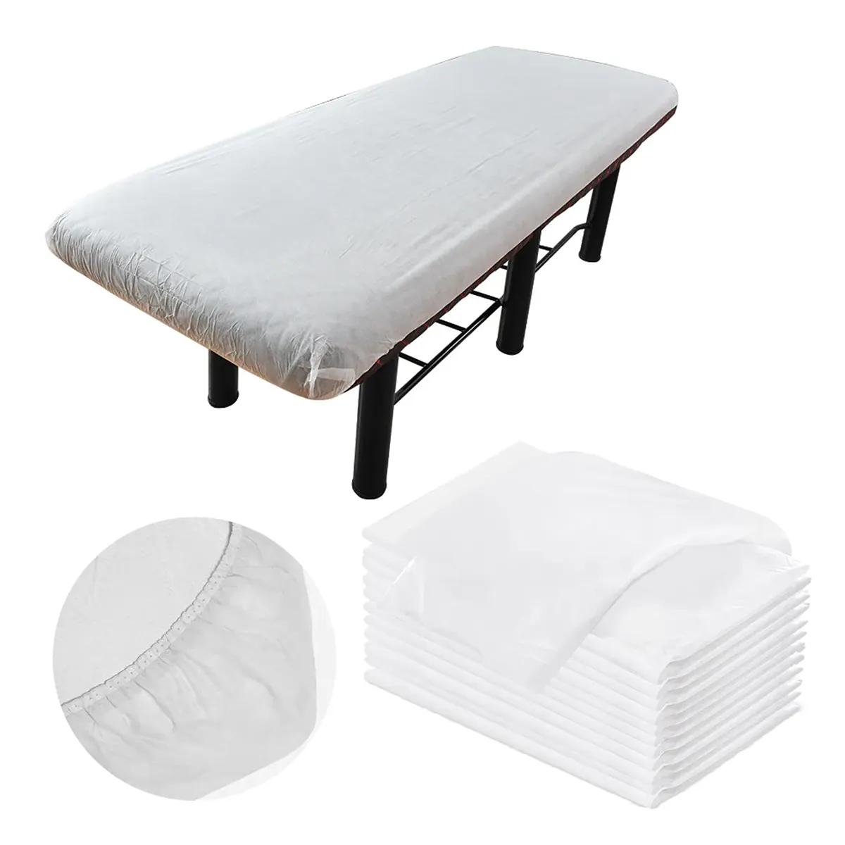 Disposable Fitted Bed Sheets No Face Hole 10pk