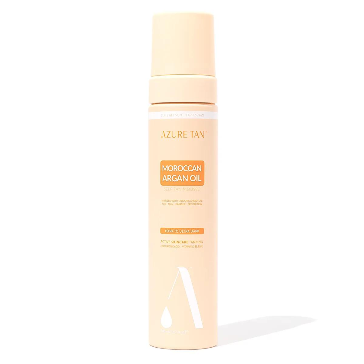 Azure Tan Moroccan Argan Oil Self Tan Mousse Dark to Ultra Dark 200ml