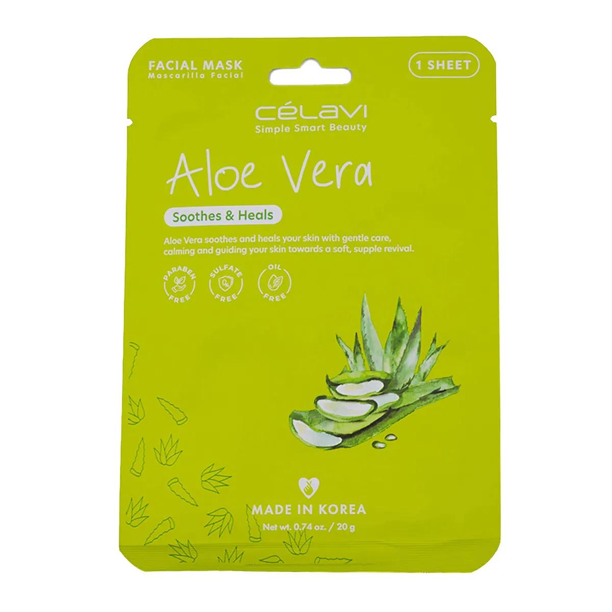 Celavi Aloe Vera Face Sheet Mask