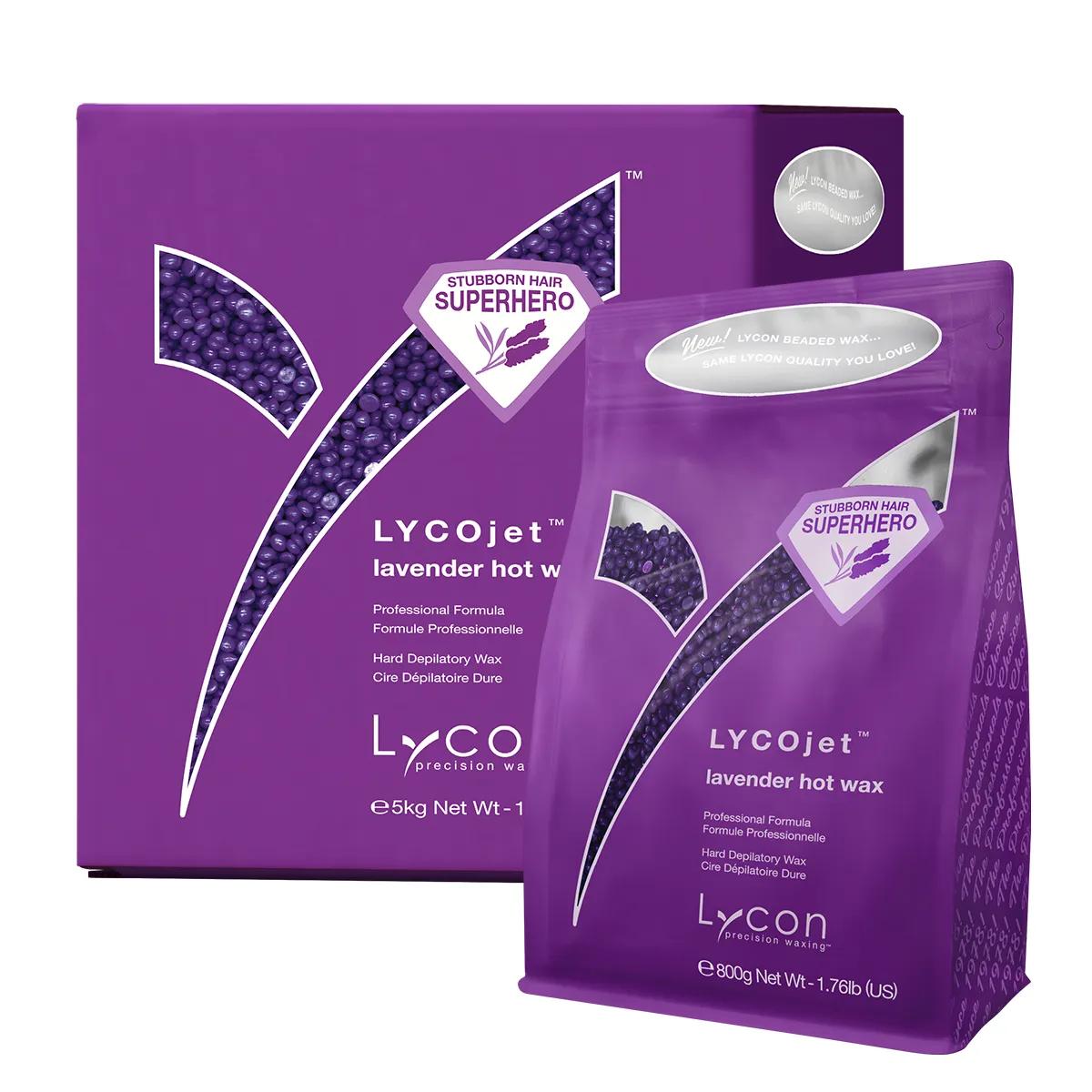 Lycon LYCOjet Lavender Hot Wax Beads Group