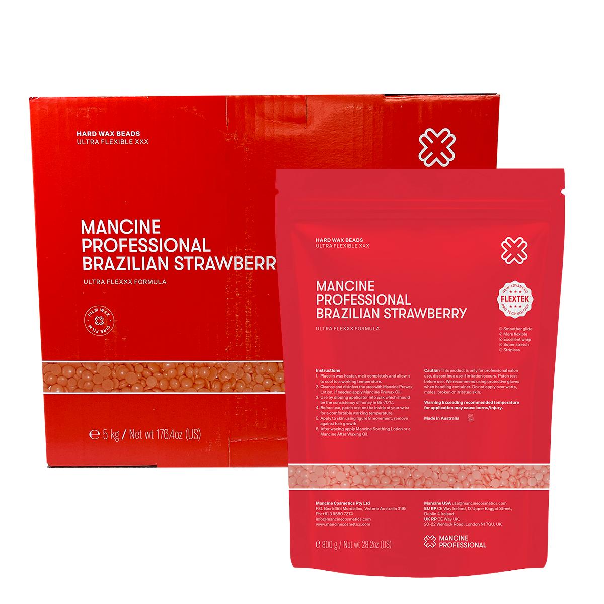 Mancine Ultra Flexxx Strawberry Hot Wax Beads