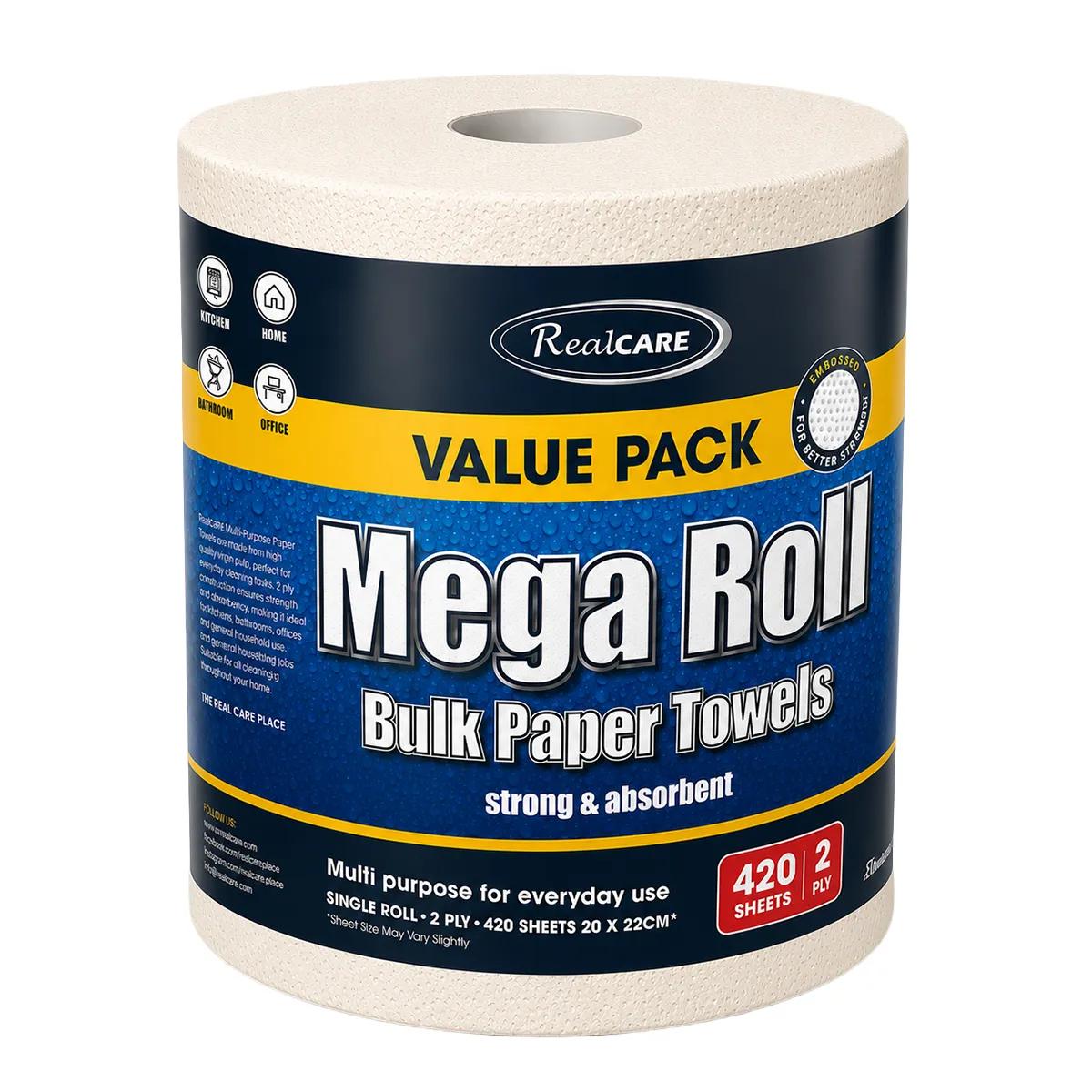 Real Care Paper Towels Mega Roll 420 Sheets